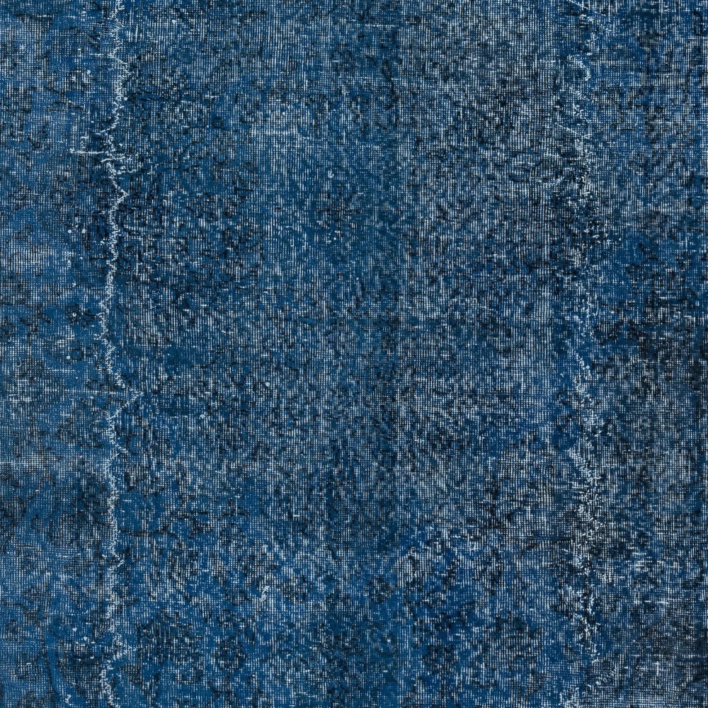 Handmade Navy Blue Area Rug for Living Room, Modern Turkish Large Carpet for Dining Room