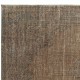 Unique Brown Handmade Turkish Area Rug for Home and Office Decor