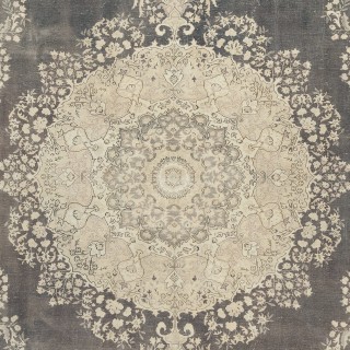 One of a kind Vintage Turkish Area Rug. Handmade Sun Faded Carpet