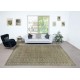 One of a kind Vintage Beige Large Area Rug. Handmade Turkish Carpet with Floral Design