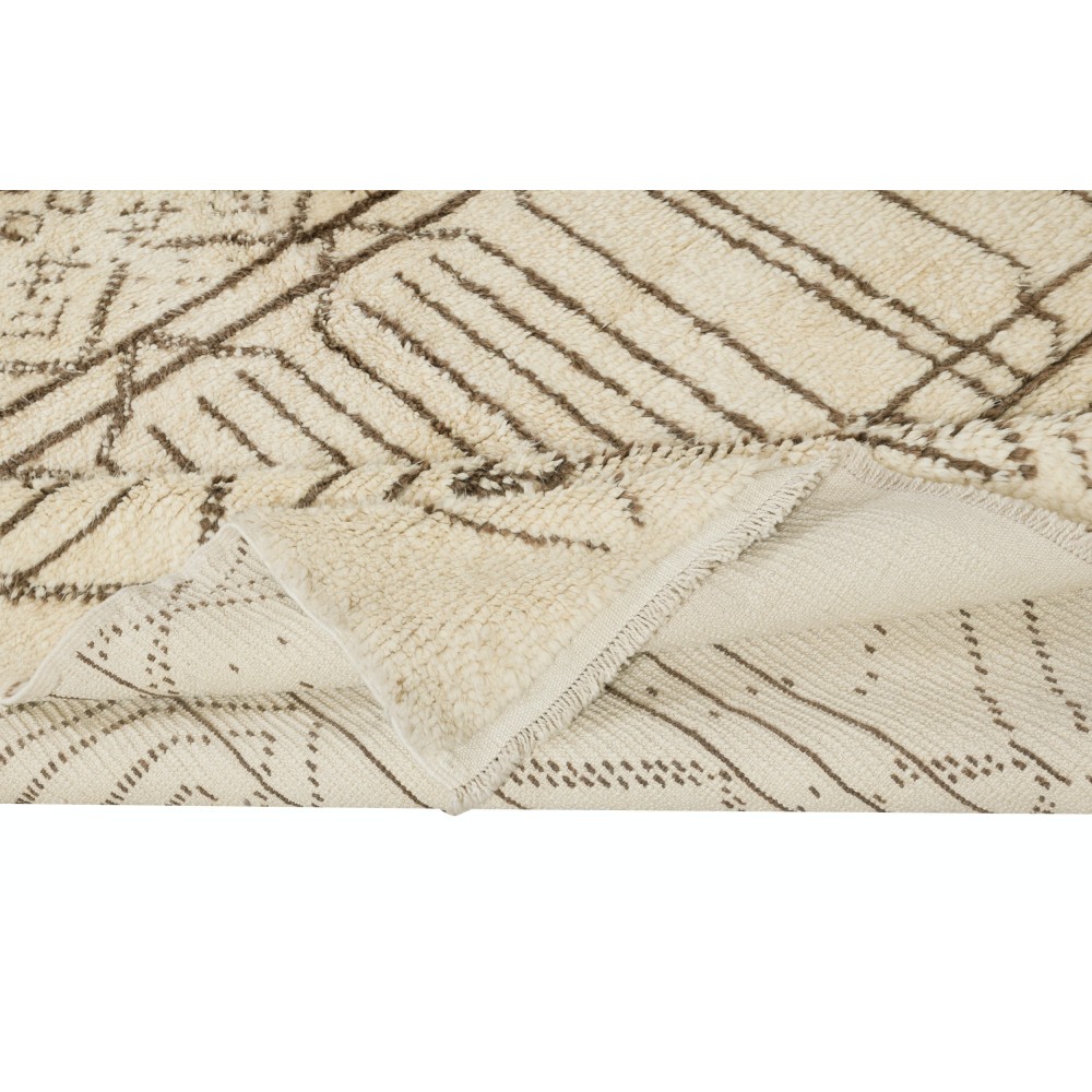 Moroccan Tulu Rug, 100% Natural Wool, Modern Handmade Carpet