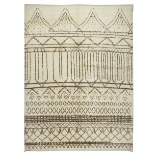 Moroccan Tulu Rug, 100% Natural Wool, Modern Handmade Carpet