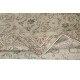 Hand Knotted Turkish Area Rug with Floral Design and Soft Green Field, Vintage Large Carpet