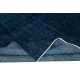 Modern Turkish Area Rug in Navy Blue Color. Contemporary Handmade Carpet