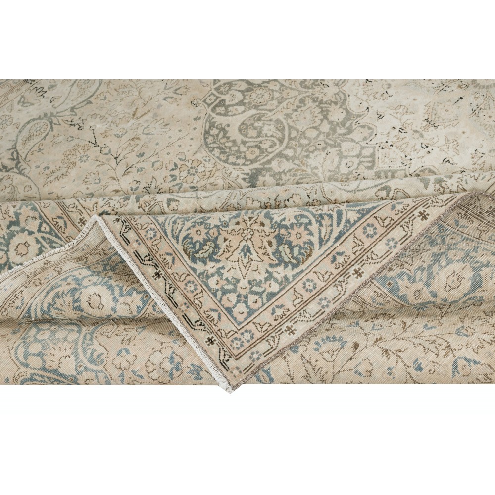 One of a kind Vintage Turkish Area Rug. Handmade Large Carpet for Rustic, Country & Farmhouse Decor