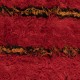 Modern Handmade Tulu Rug in Red. 100% Wool. Custom Options Available
