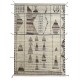 Handknotted Moroccan Azilal Style Rug. 100% Wool. Modern Beni Ourain Carpet