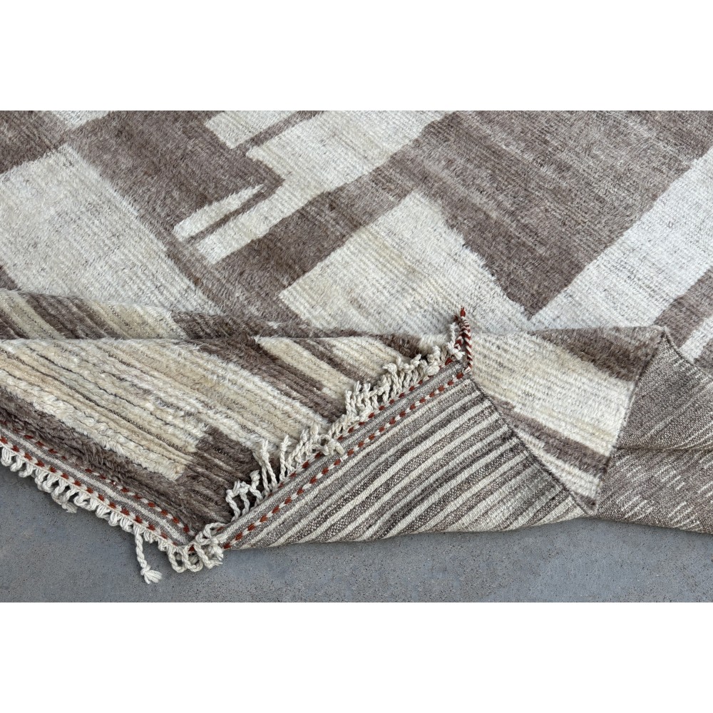 Modern Moroccan style Handmade Rug. 100% Natural Wool. Custom Options Available