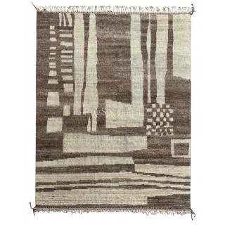 Modern Moroccan style Handmade Rug. 100% Natural Wool. Custom Options Available