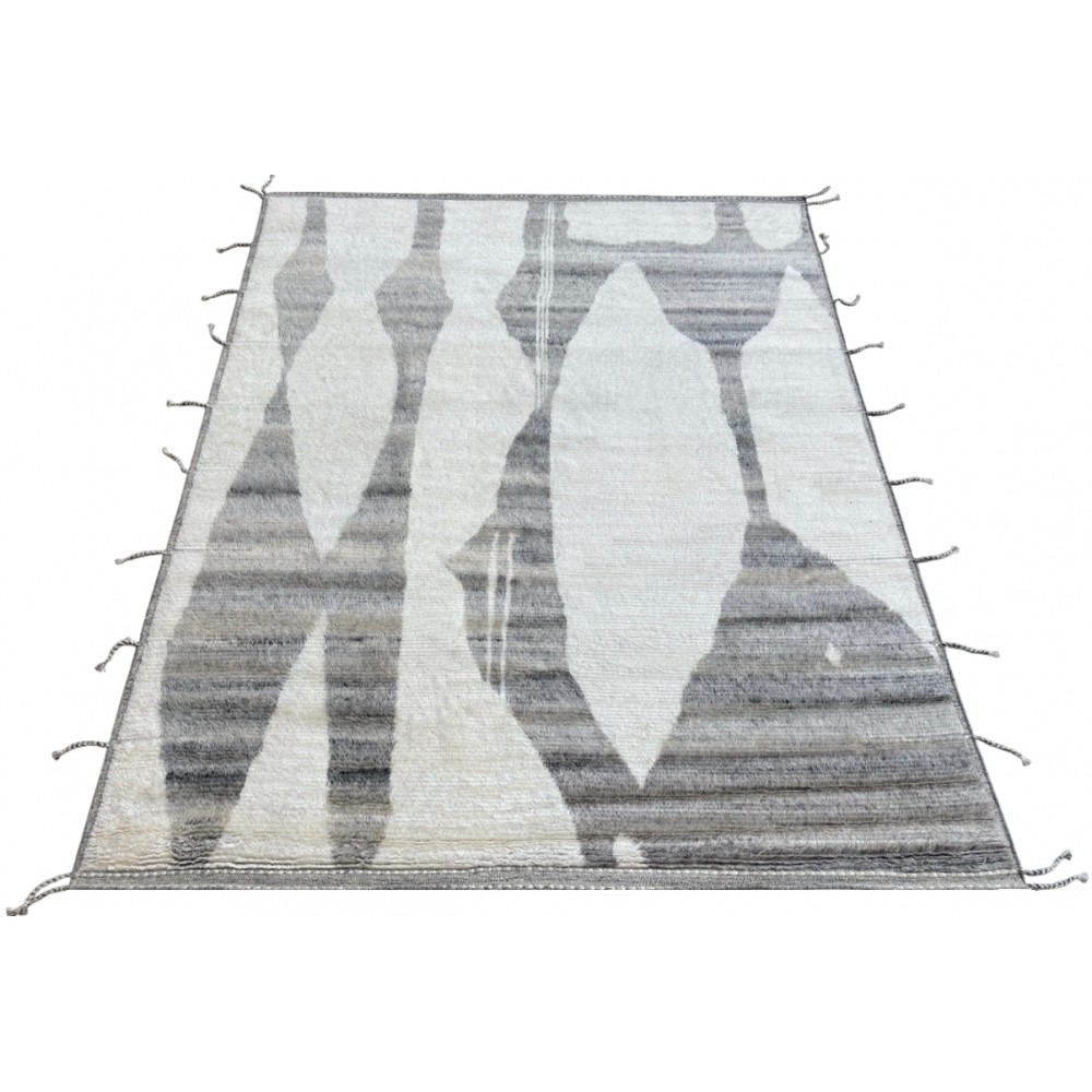 Modern Moroccan Berber style Handmade Rug. 100% Natural Wool. Custom Options Available