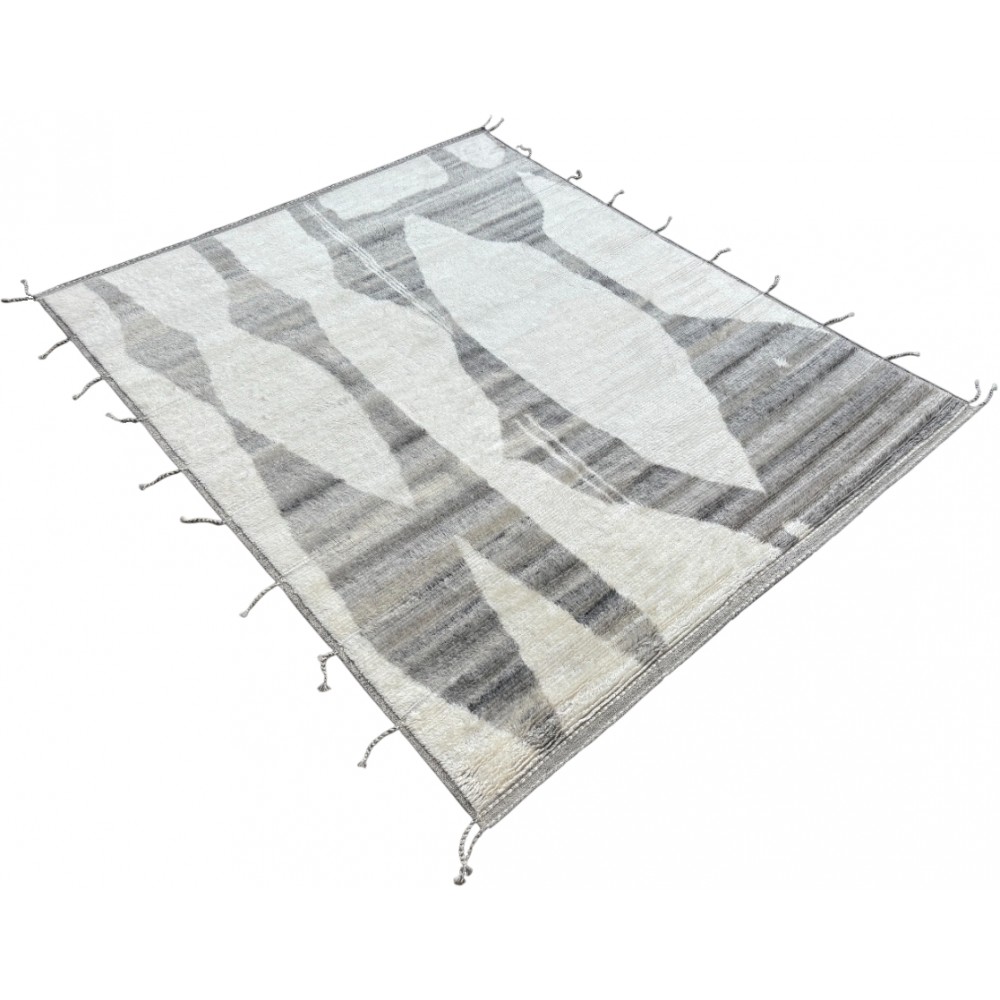 Modern Moroccan Berber style Handmade Rug. 100% Natural Wool. Custom Options Available