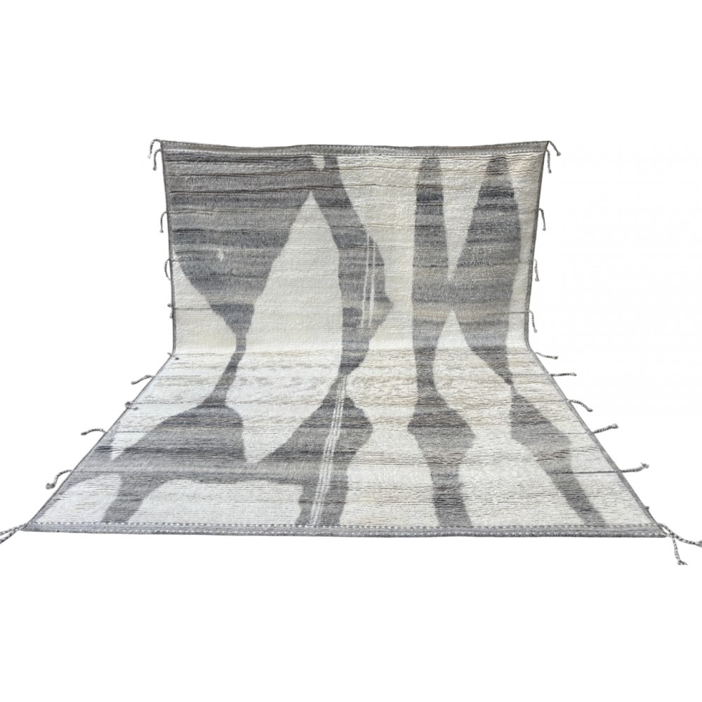 Modern Moroccan Berber style Handmade Rug. 100% Natural Wool. Custom Options Available
