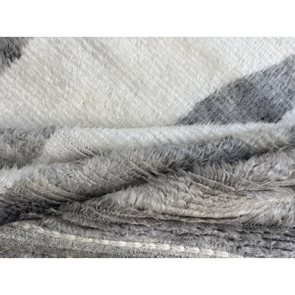 Modern Moroccan Berber style Handmade Rug. 100% Natural Wool. Custom Options Available