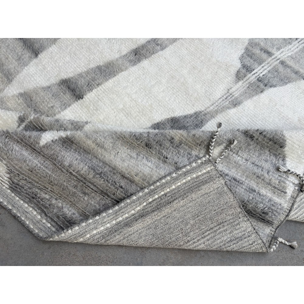 Modern Moroccan Berber style Handmade Rug. 100% Natural Wool. Custom Options Available