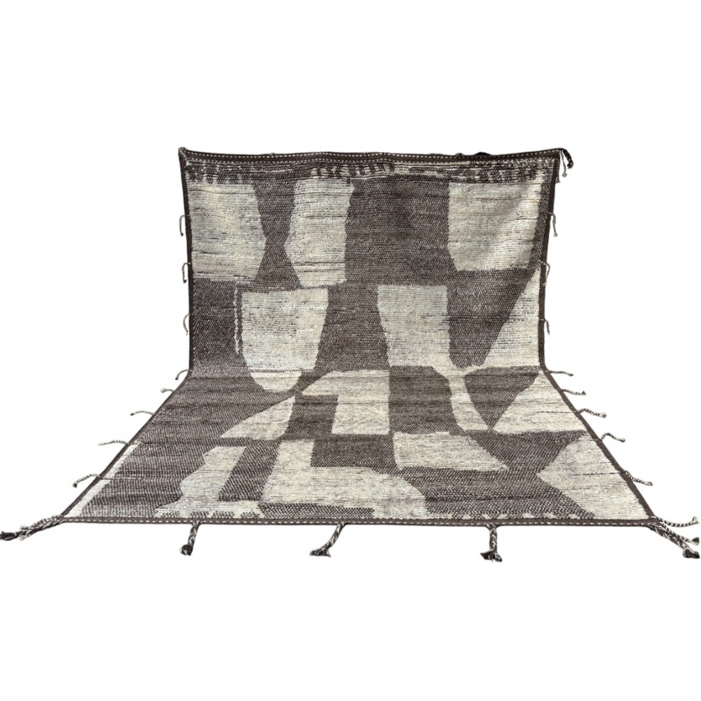 Contemporary Moroccan style Handmade Rug. 100% Natural Wool. Custom Options Available