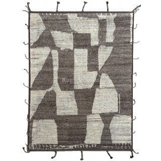 Contemporary Moroccan style Handmade Rug. 100% Natural Wool. Custom Options Available