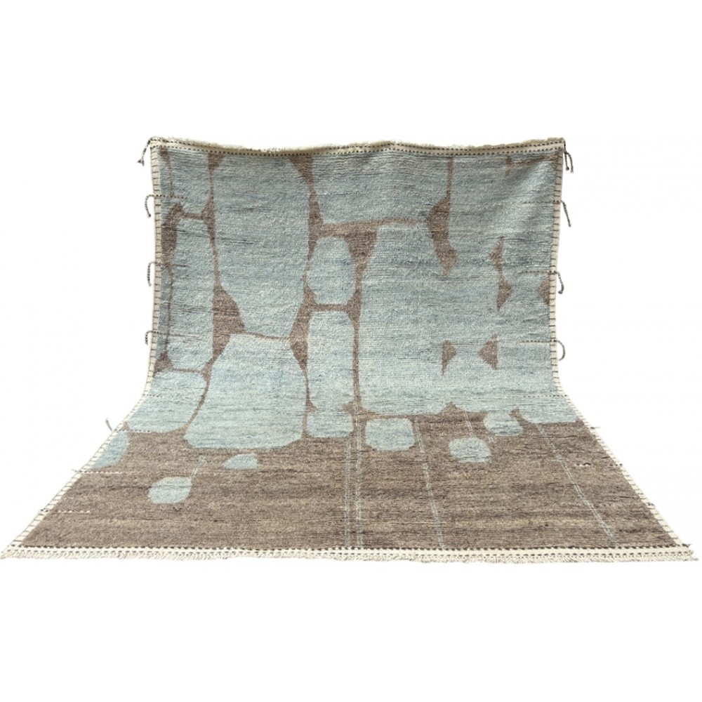 Modern Hand-knotted Moroccan Design Rug. 100% Wool. Custom Options Available