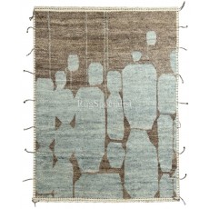Modern Hand-knotted Moroccan Design Rug. 100% Wool. Custom Options Available
