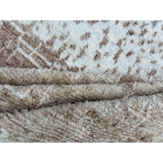 Modern Moroccan Design Berber Rug. 100% Wool. Handknotted Beni Ourain Carpet