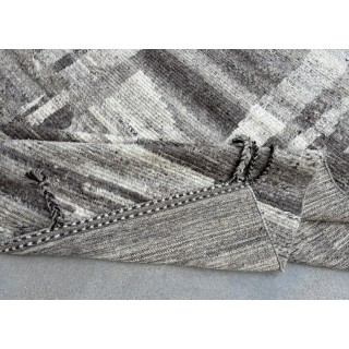 Handknotted Moroccan Azilal Style Rug. 100% Wool. Modern Beni Ourain Carpet