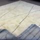Handmade Moroccan style Rug, 100% Natural Wool. Modern Beni Ourain Carpet
