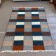 Modern Handmade Scandinavian Kilim Rug 'Flat Weave' with Geometric Patterns, 100% Wool