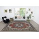 Hand knotted Turkish Wool Area Rug. One of a kind Vintage Large Carpet