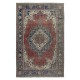 Hand knotted Turkish Wool Area Rug. One of a kind Vintage Large Carpet