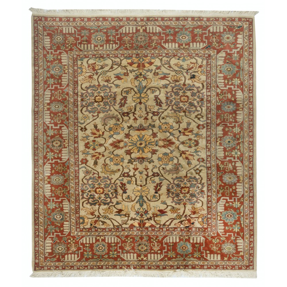 Vintage Handmade Turkish Oushak Rug. 100% Wool. Excellent Condition