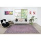 Contemporary Hand-Made Turkish Rug in Purple Color, Living Room Carpet