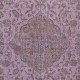 Contemporary Hand-Made Turkish Rug in Purple Color, Living Room Carpet