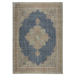 Vintage Handmade Wool Large Area Rug, One of a kind Turkish Carpet