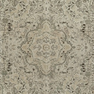 One of a kind Vintage Beige Large Area Rug, Sun Faded Handmade Turkish Carpet