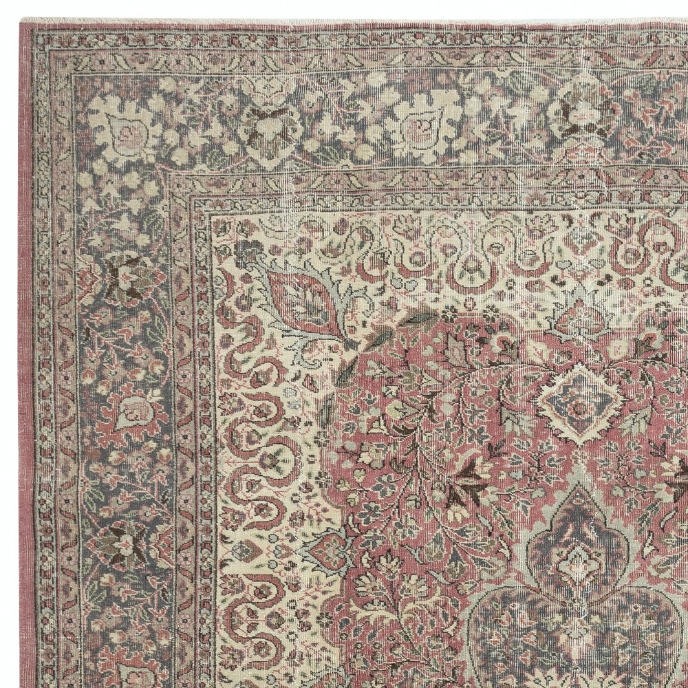 Fine Hand-Knotted Ona-of-a-kind Vintage Turkish Area Rug, circa 1940