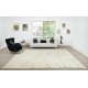Moroccan Tulu Rug in Beige and Teal Blue Colors, 100% Wool, Beni Ourain Carpet
