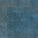 Hand Knotted Blue Color Large Area Rug, Modern Handmade Turkish Carpet
