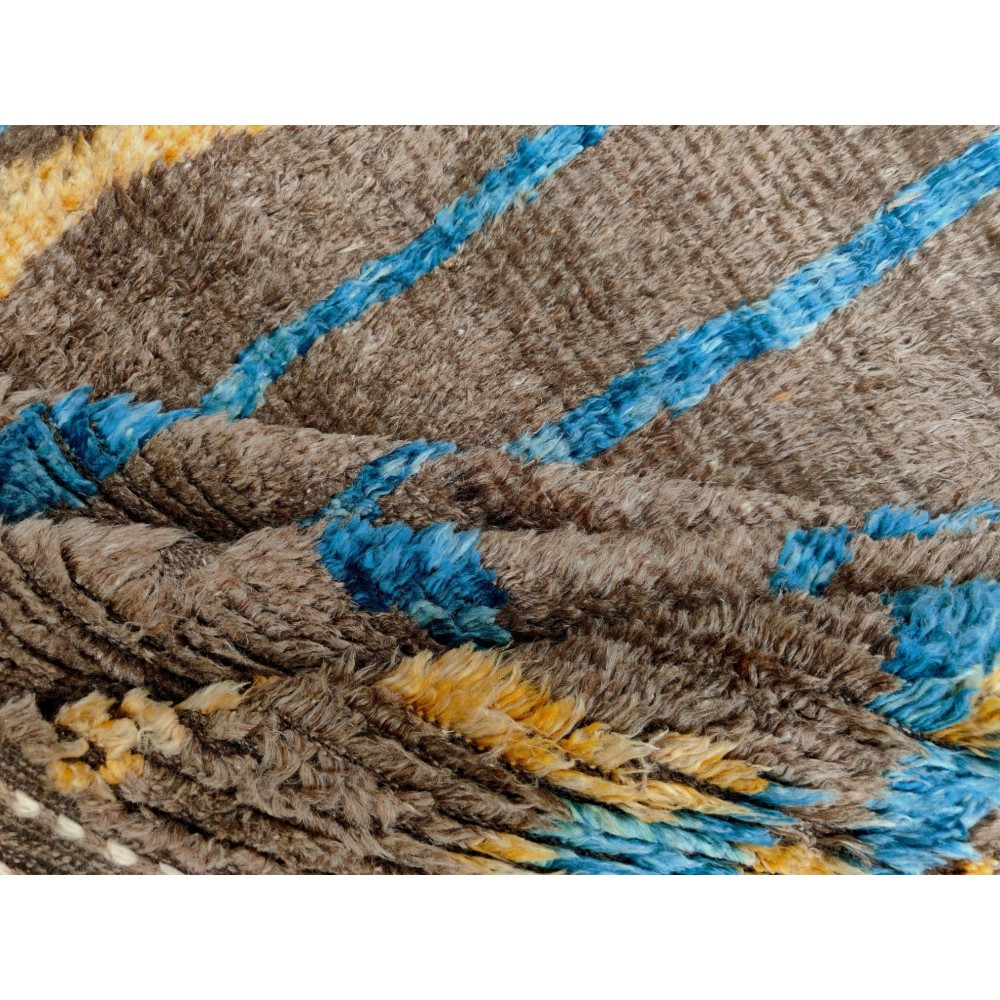 Modern Moroccan Berber Beni Ourain design Rug. 100% Wool. Custom Options Available