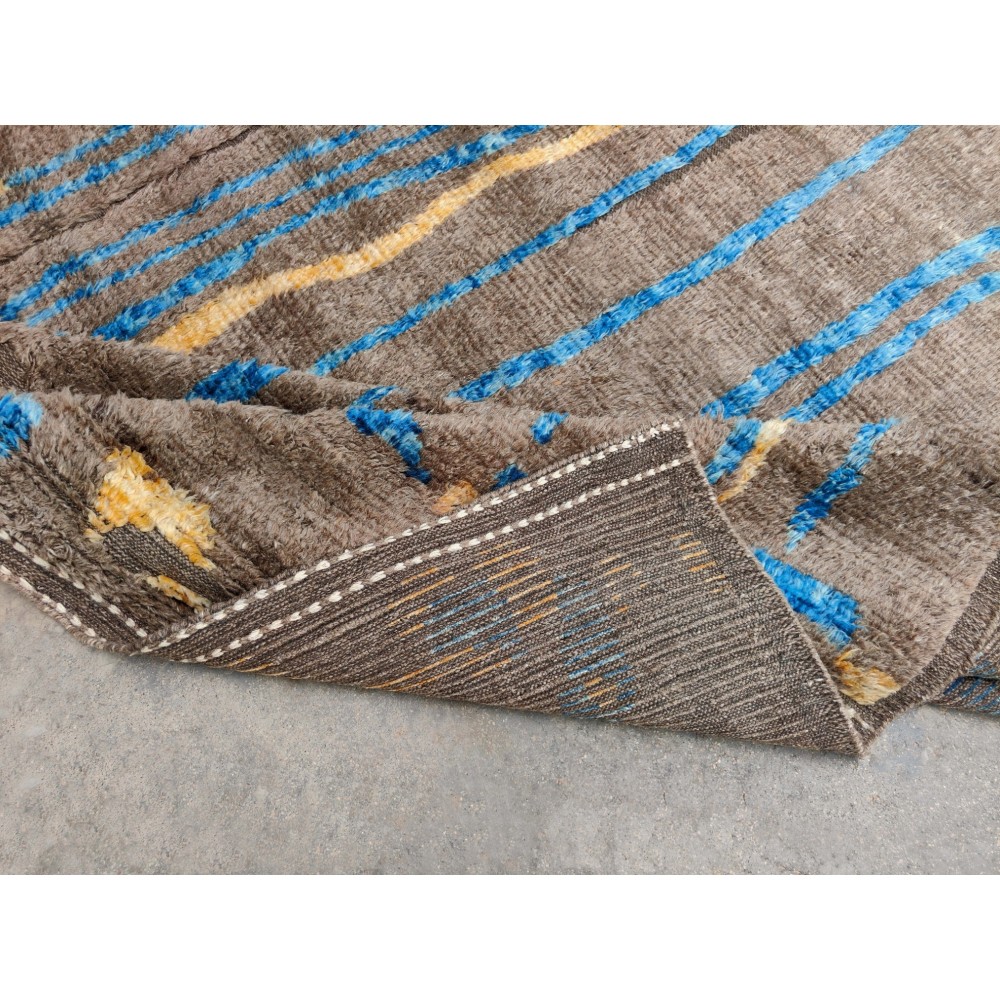 Modern Moroccan Berber Beni Ourain design Rug. 100% Wool. Custom Options Available