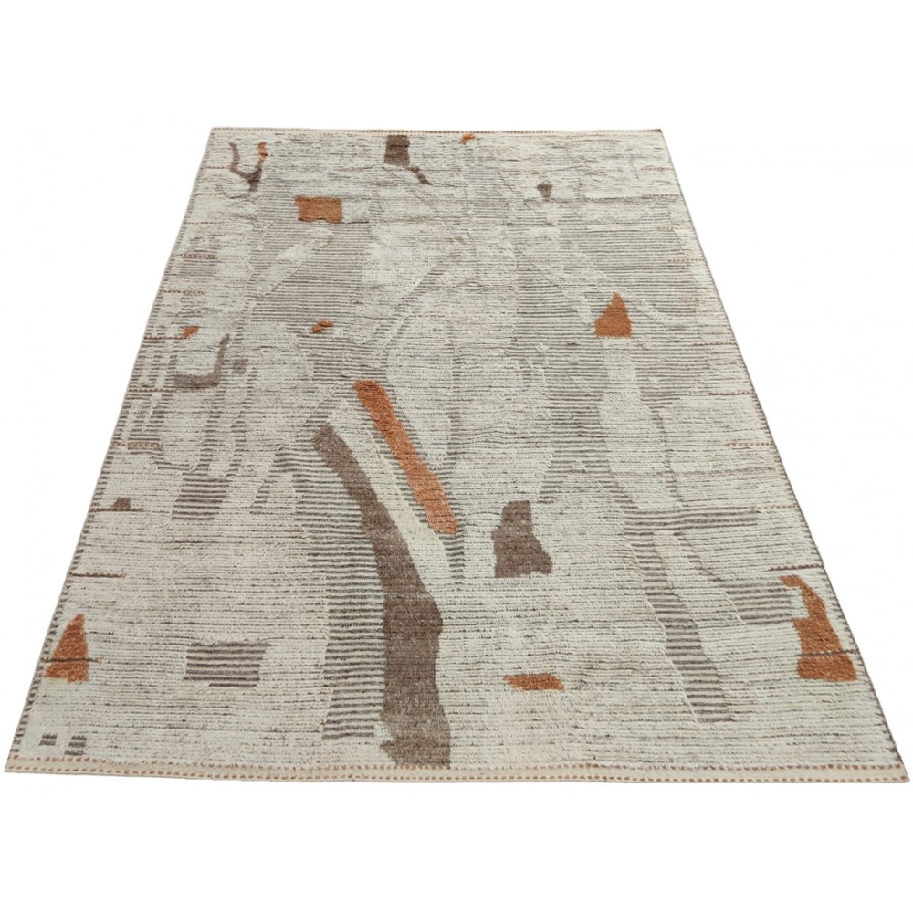 Contemporary Moroccan Rug. 100% Wool. Custom Options Available