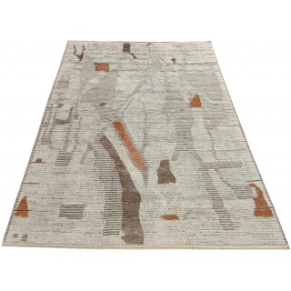 Contemporary Hand-knotted Moroccan Rug. 100% Wool. Custom Options Available