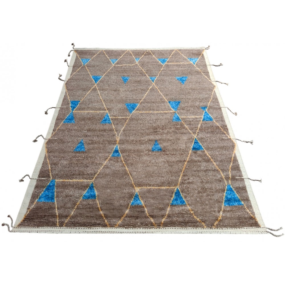 Contemporary Moroccan Berber Rug. 100% Wool. Custom Options Available