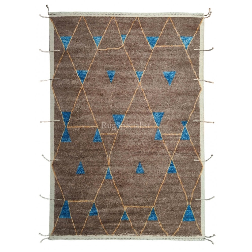 Contemporary Moroccan Berber Rug. 100% Wool. Custom Options Available