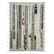 Modern Moroccan Design Berber Rug. 100% Wool. Beni Ourain Carpet