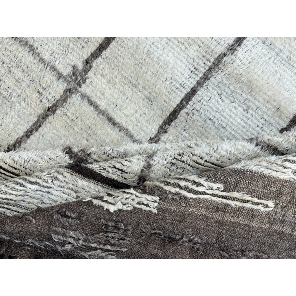 Modern Moroccan Berber style Handmade Rug, 100% Natural Wool. Custom Options Available