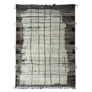 Modern Moroccan Berber style Handmade Rug, 100% Natural Wool. Custom Options Available