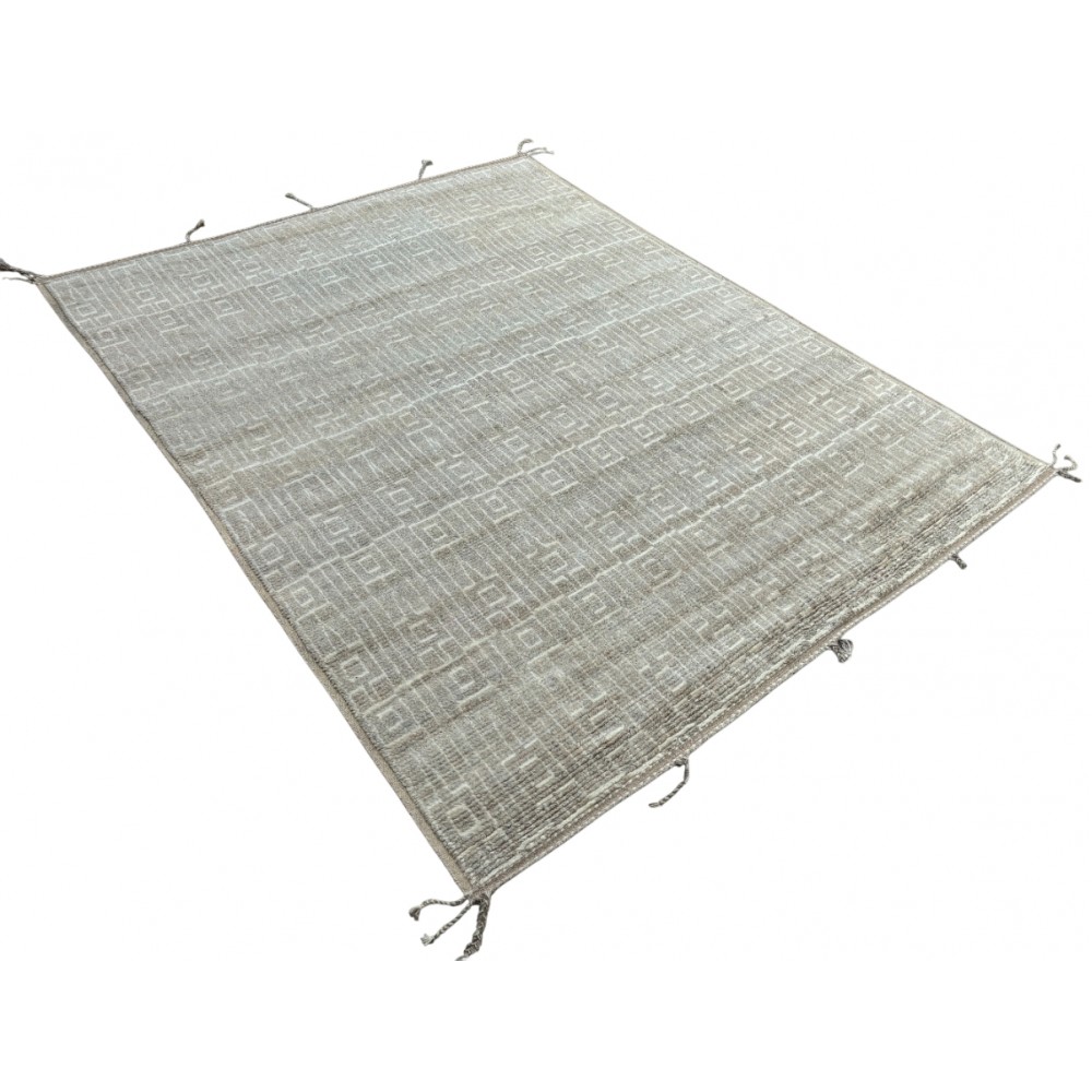 Modern Moroccan style Handmade Rug, 100% Natural Wool. Custom Options Available