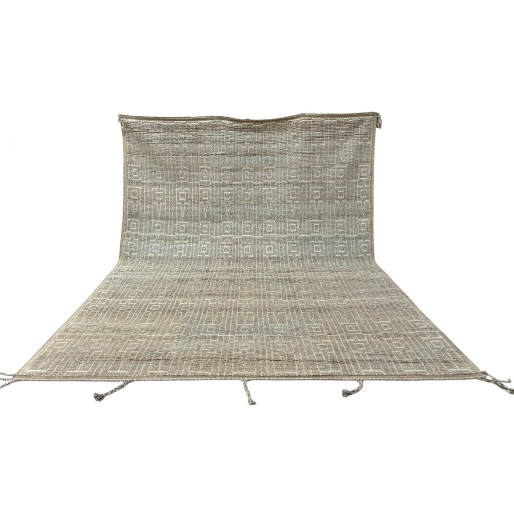 Modern Moroccan style Handmade Rug, 100% Natural Wool. Custom Options Available