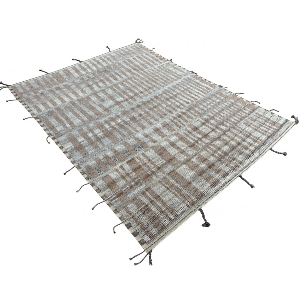 Handmade Moroccan style Rug, 100% Natural Wool. Modern Beni Ourain Carpet