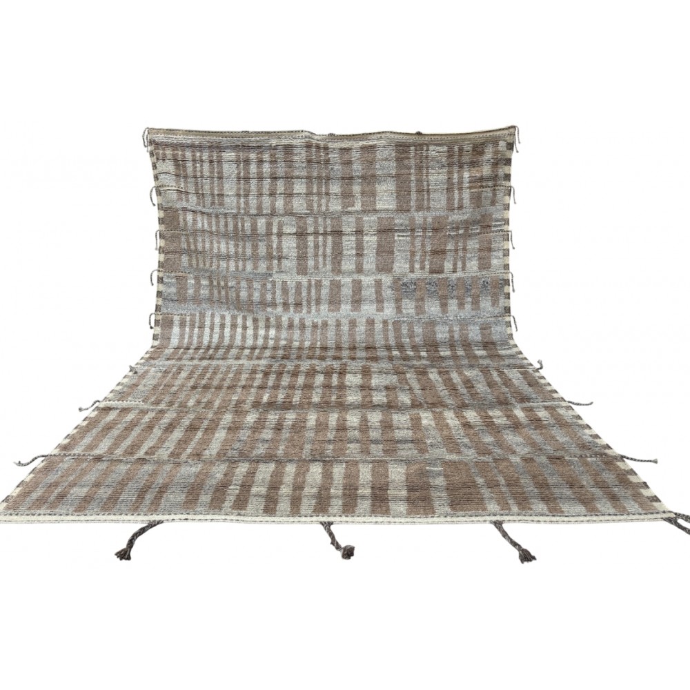 Handmade Moroccan style Rug, 100% Natural Wool. Modern Beni Ourain Carpet