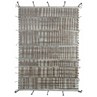 Handmade Moroccan style Rug, 100% Natural Wool. Modern Beni Ourain Carpet